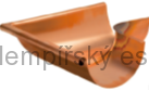 Roh vnější okapového žlabu 330 mm měď